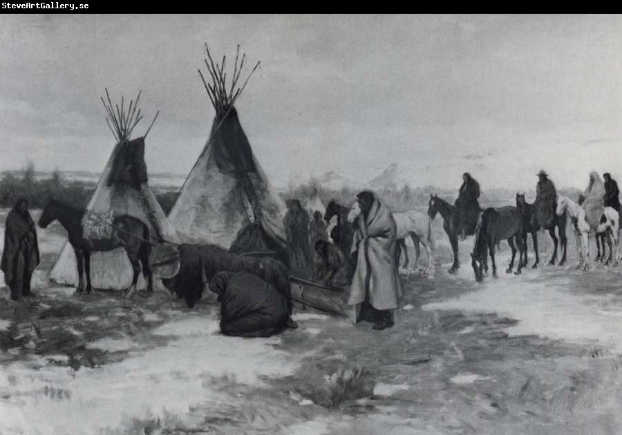 Sharp Joseph Henry Burial Cortege of a Crow Chief